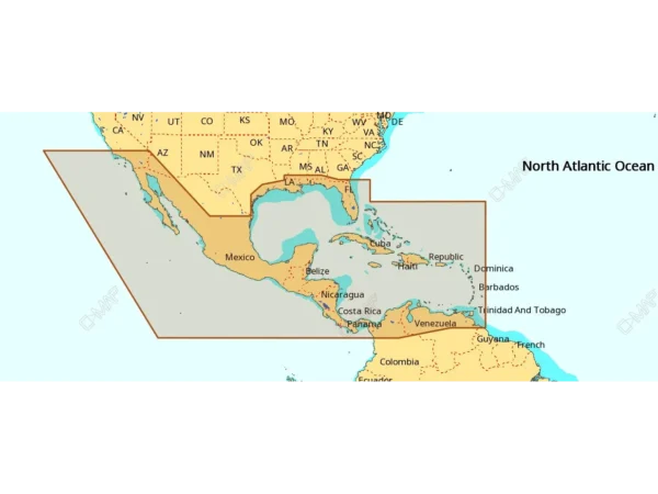 C-MAP NA-M027 Max Wide microSD Central America and Caribbean