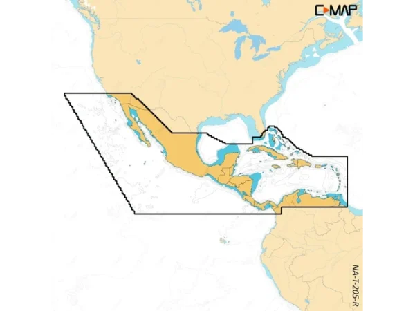 C-MAP Reveal X Coastal Central America and Caribbean microSD