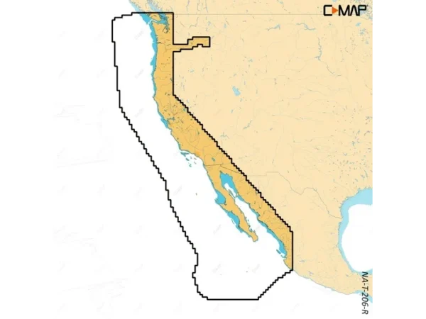 C-MAP Reveal X Coastal US West Coast and Baja microSD