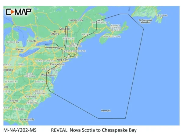 C-MAP Reveal Coastal Nova Scotia to Chesapeak Bay