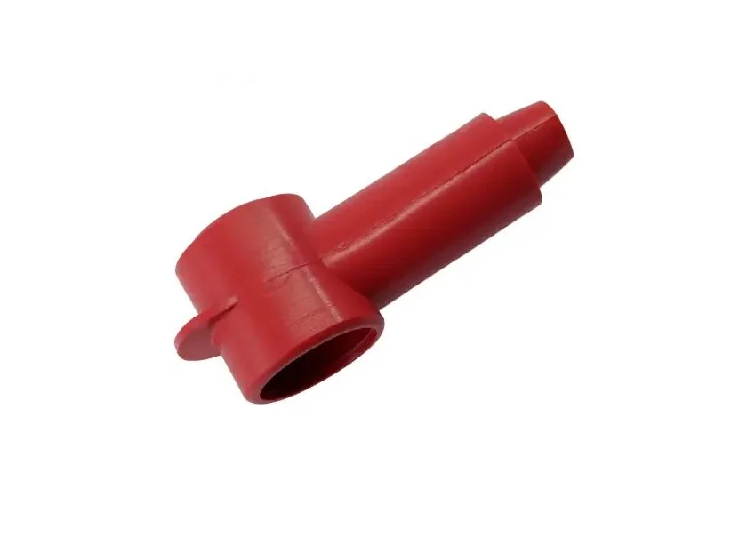 EME4232_001 EGIS CableCap Stud Insulator 4/0 to 3/0 AWG Red Retail Pack - Image 1