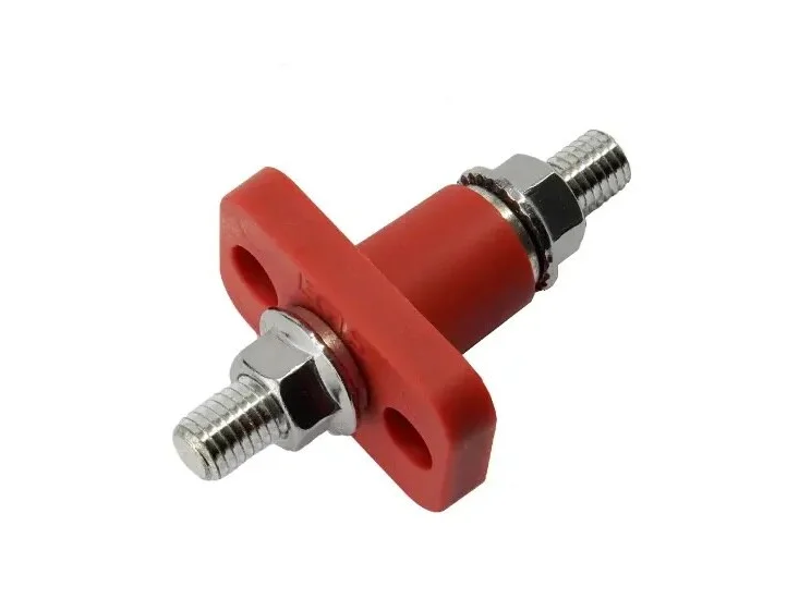 EME6250141_001 EGIS Feed Through Terminal Red M10 (3/8") Retail Pack - Image 1