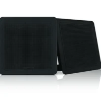 Fusion FM-F65SB 6in Black Square Flush Mount Speakers