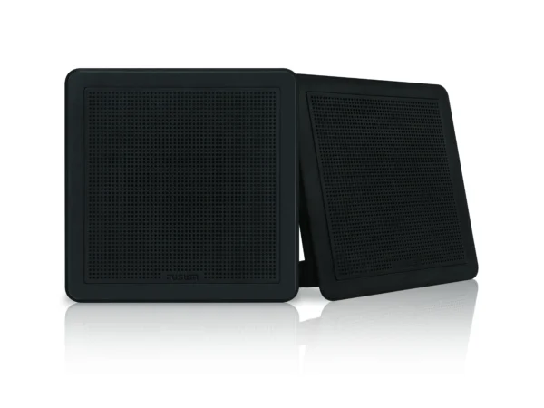 Fusion FM-F65SB 6in Black Square Flush Mount Speakers