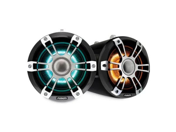 Fusion SG-FLT652SPC 6.5in Tower Speaker Chrome With CRGBW Lighting