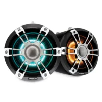 Fusion SG-FLT772SPC 7.7in Tower Speaker Chrome With CRGBW Lighting