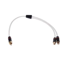 Fusion MS-RCAYF 1Male-2FeMale Shielded Twisted RCA Y-Cable