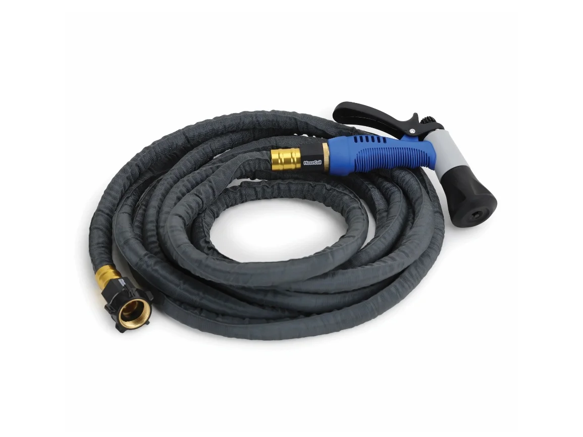 HOSSSP10K HoseCoil Stainlees Steel Pro 10ft Gray Hose Kit - Image 1