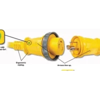 Hubbell HBL61CM08LED 30 Amp 50ft Cordset With LED