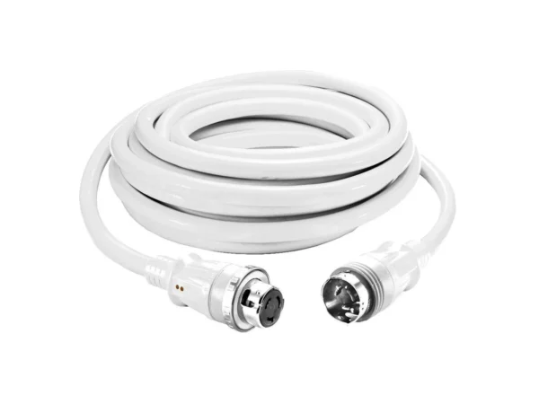 Hubbell HBL61CM42WLED White 50AMP Cable W/Led 25ft
