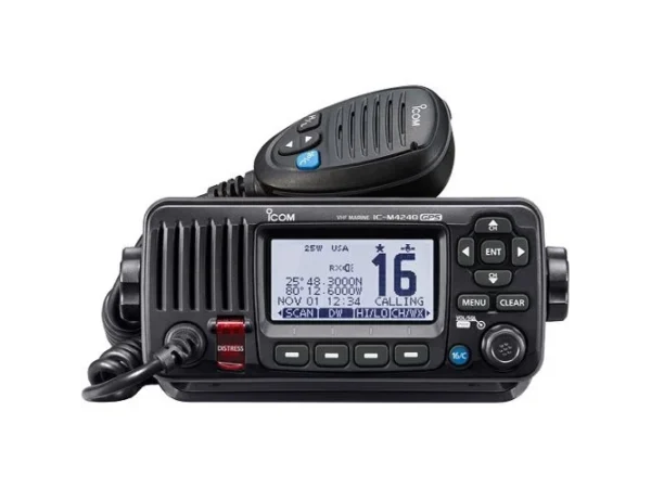 Icom M424G Black VHF Radio Class D DSC Built-in GPS