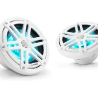 JL Audio M3 6.5in Coaxial Speakers White Sport Grille with RGB LED