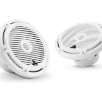 JL Audio M3 7.7in Coaxial Speakers White Classic Grille
