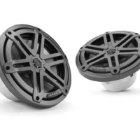 JL Audio M3 7.7in Coaxial Speakers Gray Sport Grille