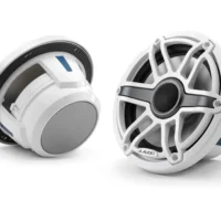JL Audio M6 7.7in Coaxial Speakers White Sport Grille