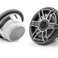 JL Audio M6 7.7in Coaxial Speakers Titanium Sport Grille