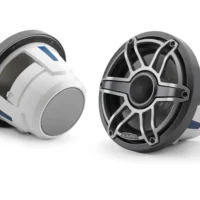 JL Audio M6 8.8in Coaxial Speakers Titanium Sport Grille