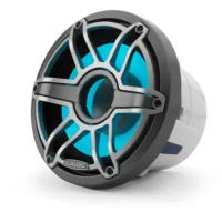 JL Audio M6 8in Subwoofer with Titanium Sport Grille Infinite Baffle,  RGB LED