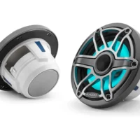 JL Audio M6 6.5in Coaxial Speakers Titanium Sport Grille with RGB LED
