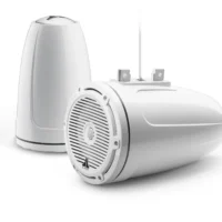 JL Audio M3 7.7in Enclosed Tower Speakers White Classic Grille