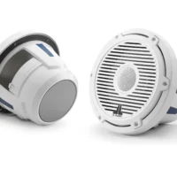 JL Audio M6 8.8in Coaxial Speakers White Classic Grille