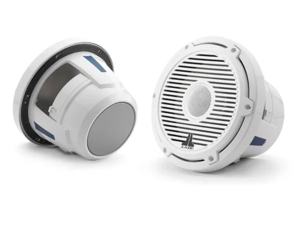 JL Audio M6 8.8in Coaxial Speakers White Classic Grille - Image 1