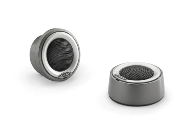 JL Audio M6 1in Component Tweeter Gray Mounting Cups and Titanium Trim - Image 1
