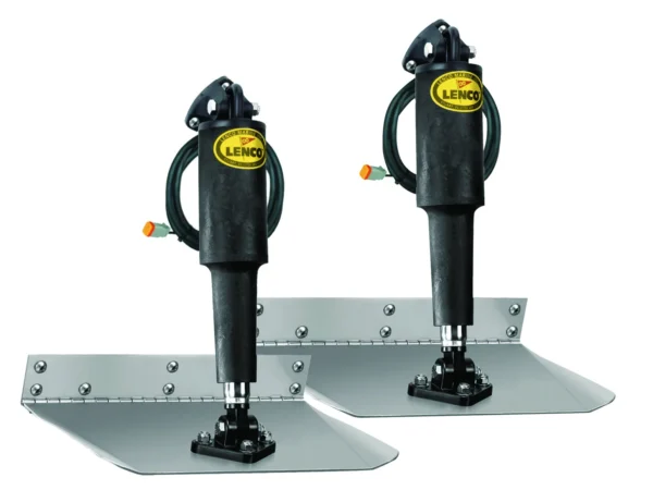 Lenco 9inx30in Standard Mount Trim Tab Kit 12v Requires Switch