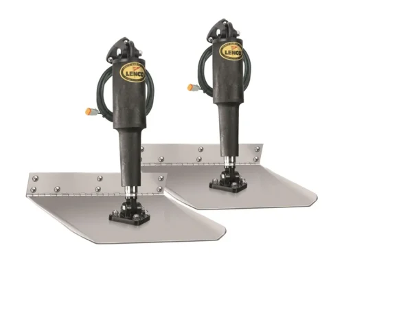 Lenco 12inx12in Standard Mount Trim Tab Kit 12v Requires Switch