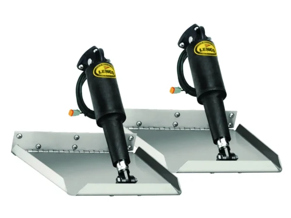 Lenco 9inx9in Edge Mount Trim Tab Kit 12v Requires Switch