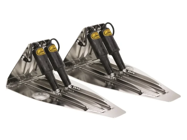 Lenco 25inx14in High Performan Trim Tab Kit 12v Dual Actuator Requires Switch - Image 1