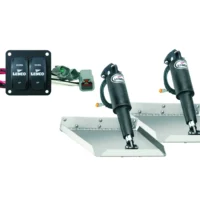 Lenco 12inx12in Edge Mount Trim tab Kit 12v with Double Rocker Switch