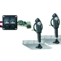 Lenco 12inx12in Standard Mount Trim tab Kit 12v Standard Integrated Switch