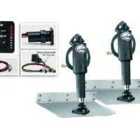 Lenco 12inx12in Standard Mount Trim tab Kit 12v with LED Integrated Switch