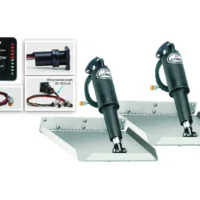 Lenco 12inx12in Edge Mount Trim Tab Kit 12v with LED Integrated Switch
