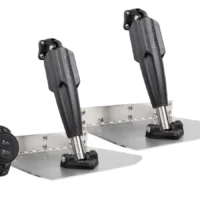 Lenco 9inx12in Standard Mount Trim Tab Kit 12v With Pro Control Assist