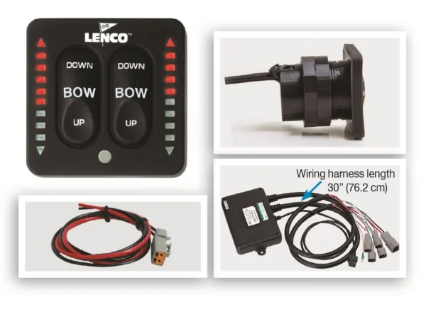 Lenco LED Two-Piece Indicator Switch with Pigtail for Dual Actuator Systems - Image 1
