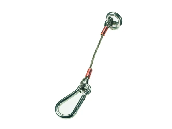 Lewmar 66840027 Anchor Strap 12in 3mm Cable with 6mm Caribiner Clip