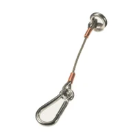 Lewmar 66840028 Anchor Strap 12in 4mm Cable with 8mm Caribiner Clip