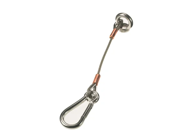 Lewmar 66840028 Anchor Strap 12in 4mm Cable with 8mm Caribiner Clip