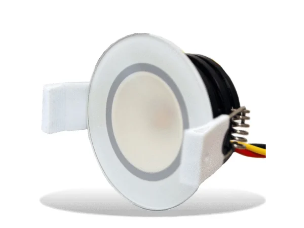 Lumishore LUX DL65 Downlight Full Spectrum CRGBW 12/24vDC 5 Watt White Bezel - Image 1