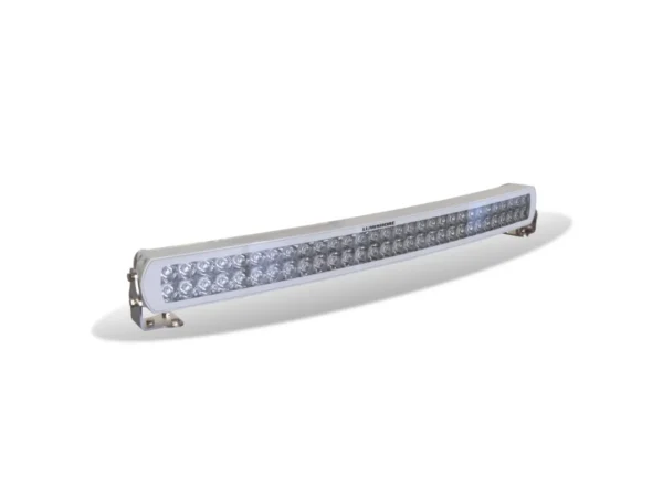 Lumishore 30in Curved Lightbar White LED, White Housing 12/24vDC - Image 1