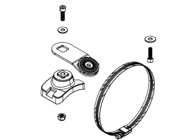 Lowrance Trolling Motor Shaft Mount for Active Target Scout View - Image 1