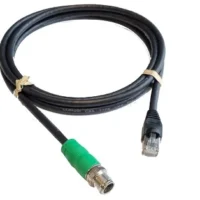 Lowrance 49.2ft Ethernet Cable Green M12 8-pin male-RJ45 Male