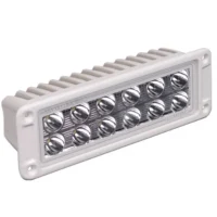 Lumitec Maxillume H60 Flood White LED Flush Mount White Finish 12/24v
