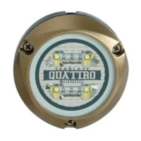 Lumitec Zambezi Quattro Blue/White FOR PONTOON BOATS Bronze Housing 12/24v LED