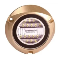 Lumitec Seablaze X2 Dual Color Blue/White LED Surface Mount Bronze Housing 12/24v