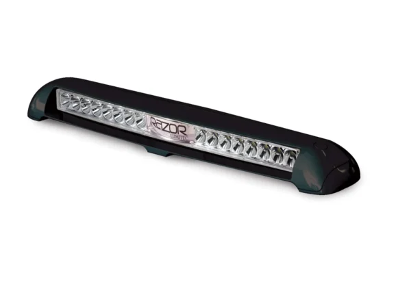 Lumitec Razor Flood Light Bar Flush Mount White LED Black Housing 12/24v