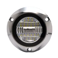 Lumitec Seablaze X2 Dual Color Blue/White LED Surface Mount Polished Housing 12/24v