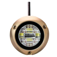 Lumitec Zambezi X2 Dual Color Blue/White FOR PONTOON BOATS Bronze Housing 12/24v LED
